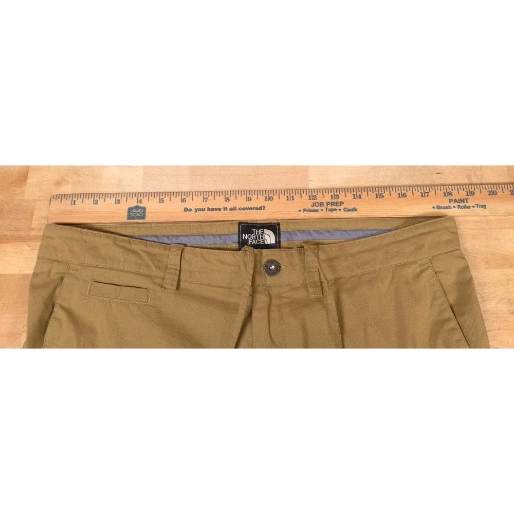 The North Face Mens 34 Khaki Brown NF0A3FZD Stretch Hiking Pants Cinch Hem